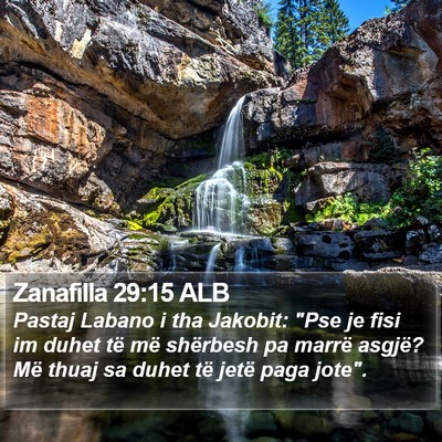 Zanafilla 29:15 ALB Bible Verse Image