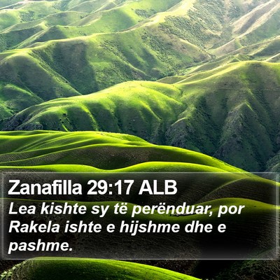 Zanafilla 29:17 ALB Bible Verse Image