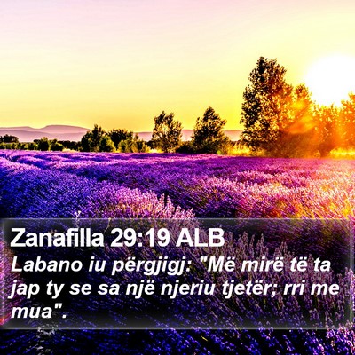 Zanafilla 29:19 ALB Bible Verse Image