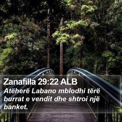 Zanafilla 29:22 ALB Bible Verse Image