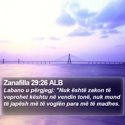 Zanafilla 29:26 ALB Bible Verse Image