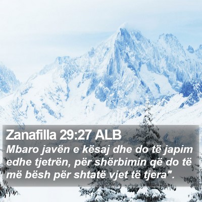 Zanafilla 29:27 ALB Bible Verse Image