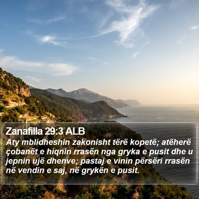 Zanafilla 29:3 ALB Bible Verse Image