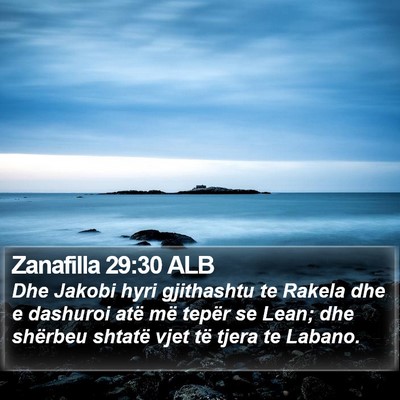 Zanafilla 29:30 ALB Bible Verse Image
