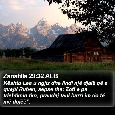 Zanafilla 29:32 ALB Bible Verse Image