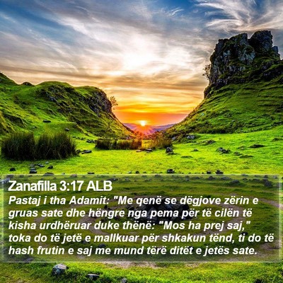 Zanafilla 3:17 ALB Bible Verse Image