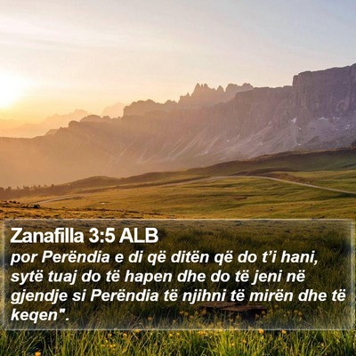 Zanafilla 3:5 ALB Bible Verse Image