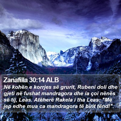 Zanafilla 30:14 ALB Bible Verse Image