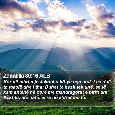 Zanafilla 30:16 ALB Bible Verse Image