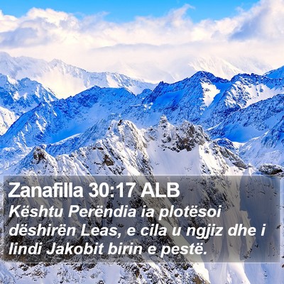 Zanafilla 30:17 ALB Bible Verse Image