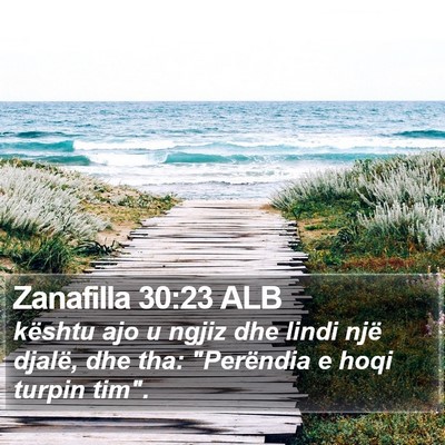 Zanafilla 30:23 ALB Bible Verse Image