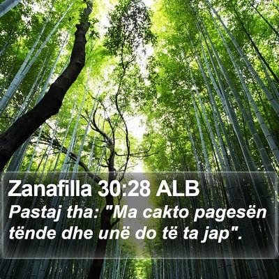 Zanafilla 30:28 ALB Bible Verse Image