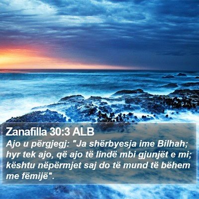 Zanafilla 30:3 ALB Bible Verse Image