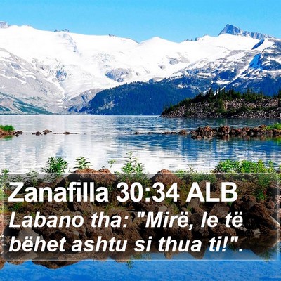 Zanafilla 30:34 ALB Bible Verse Image