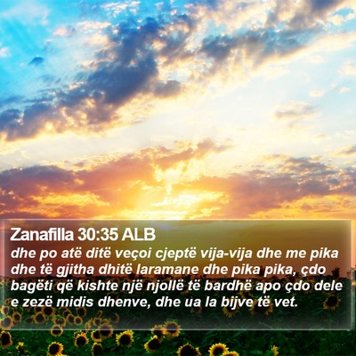 Zanafilla 30:35 ALB Bible Verse Image