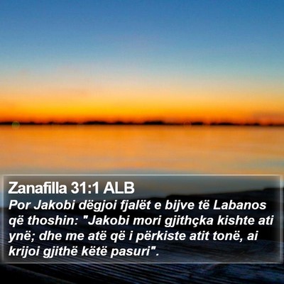 Zanafilla 31:1 ALB Bible Verse Image