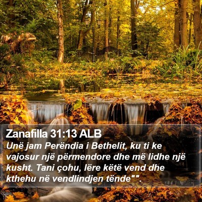 Zanafilla 31:13 ALB Bible Verse Image