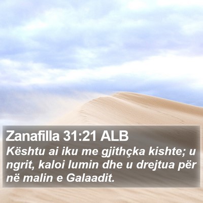 Zanafilla 31:21 ALB Bible Verse Image