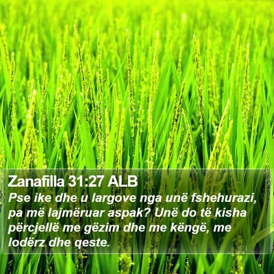 Zanafilla 31:27 ALB Bible Verse Image