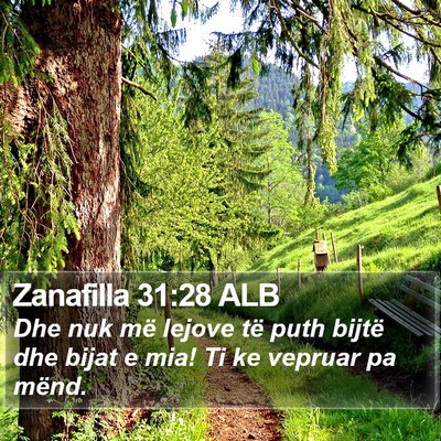 Zanafilla 31:28 ALB Bible Verse Image