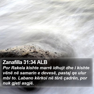 Zanafilla 31:34 ALB Bible Verse Image