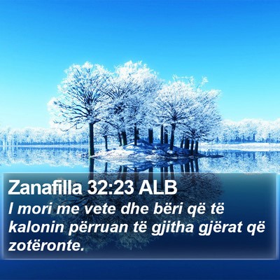 Zanafilla 32:23 ALB Bible Verse Image