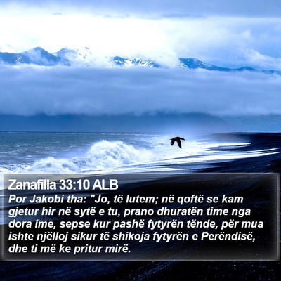 Zanafilla 33:10 ALB Bible Verse Image