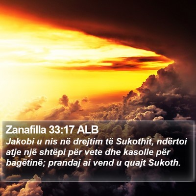 Zanafilla 33:17 ALB Bible Verse Image