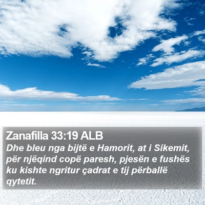 Zanafilla 33:19 ALB Bible Verse Image