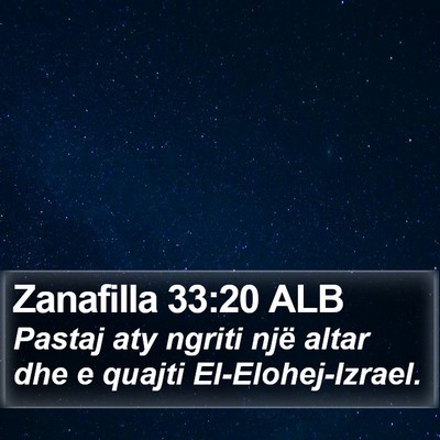 Zanafilla 33:20 ALB Bible Verse Image