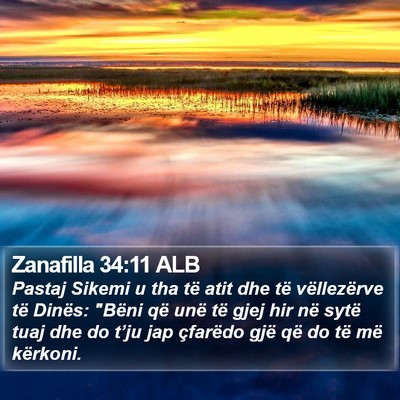 Zanafilla 34:11 ALB Bible Verse Image