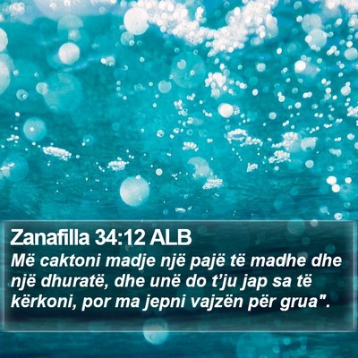 Zanafilla 34:12 ALB Bible Verse Image