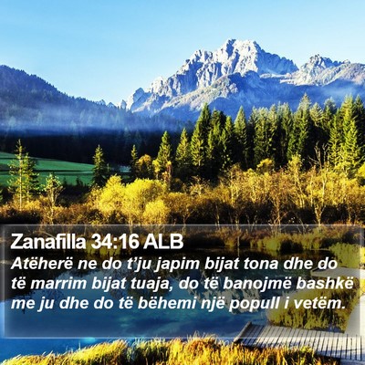 Zanafilla 34:16 ALB Bible Verse Image