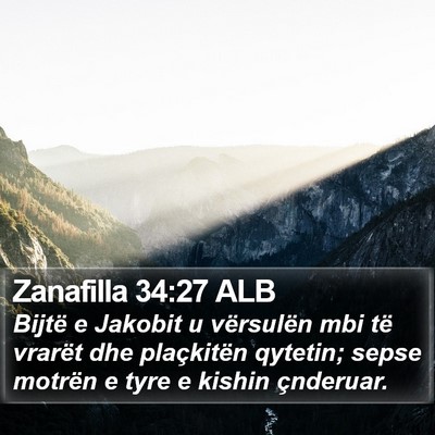 Zanafilla 34:27 ALB Bible Verse Image