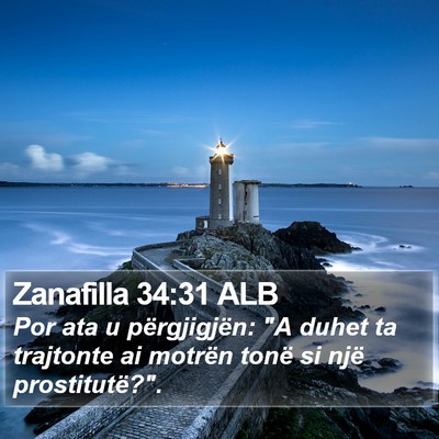 Zanafilla 34:31 ALB Bible Verse Image