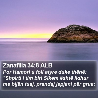 Zanafilla 34:8 ALB Bible Verse Image