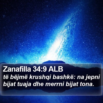 Zanafilla 34:9 ALB Bible Verse Image