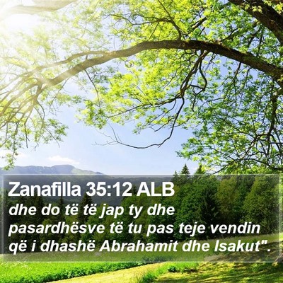 Zanafilla 35:12 ALB Bible Verse Image