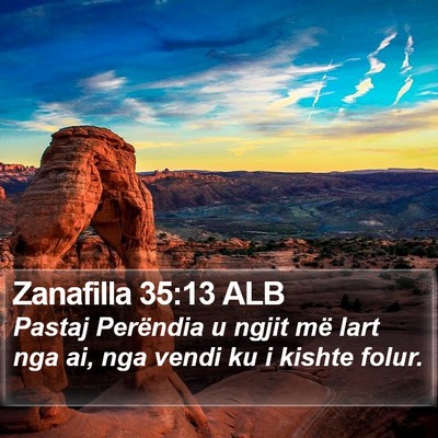 Zanafilla 35:13 ALB Bible Verse Image