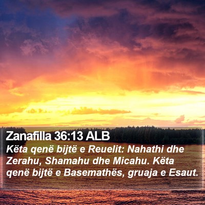 Zanafilla 36:13 ALB Bible Verse Image