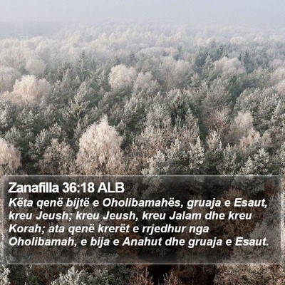 Zanafilla 36:18 ALB Bible Verse Image