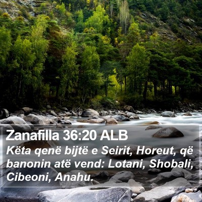 Zanafilla 36:20 ALB Bible Verse Image