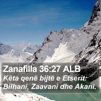 Zanafilla 36:27 ALB Bible Verse Image