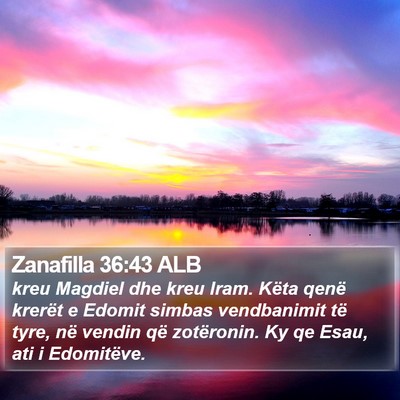 Zanafilla 36:43 ALB Bible Verse Image