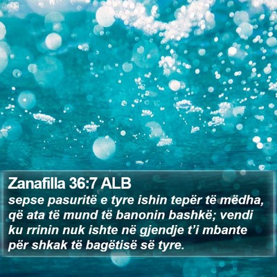 Zanafilla 36:7 ALB Bible Verse Image