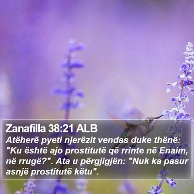 Zanafilla 38:21 ALB Bible Verse Image