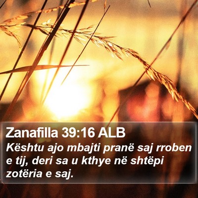 Zanafilla 39:16 ALB Bible Verse Image