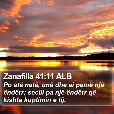 Zanafilla 41:11 ALB Bible Verse Image