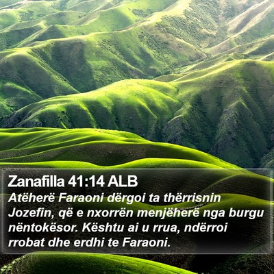 Zanafilla 41:14 ALB Bible Verse Image