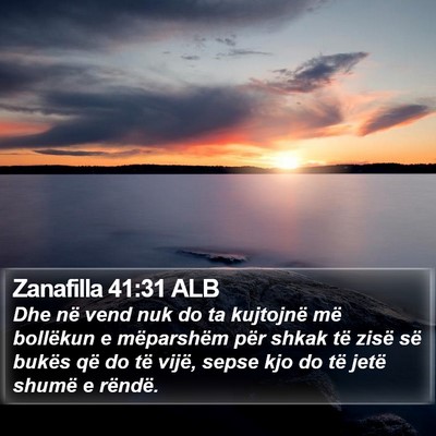 Zanafilla 41:31 ALB Bible Verse Image